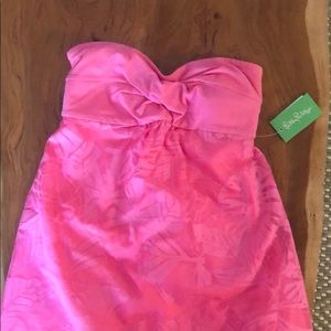 Lilly Pulitzer Pink Strapless Dress